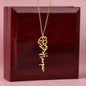 Flower Name Necklace