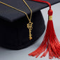 2026 Graduation Gift | Your Future is Bright | Graduation Cap Name Necklace