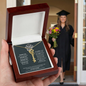 2026 Graduation Gift | Your Future is Bright | Graduation Cap Name Necklace