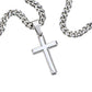 To My Son - When You Wear This Necklace - Artisan Cross With Cuban Link Chain