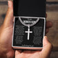 To My Bonus Son | I Will Always Love You | Artisan Cross - Cuban Link Chain