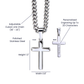 To My Son - When You Wear This Necklace - Artisan Cross With Cuban Link Chain