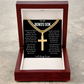 To My Bonus Son | I Will Always Love You | Artisan Cross - Cuban Link Chain