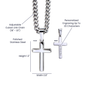 To My Son | Always Remember | Personalized Cross - Cuban Link Chain
