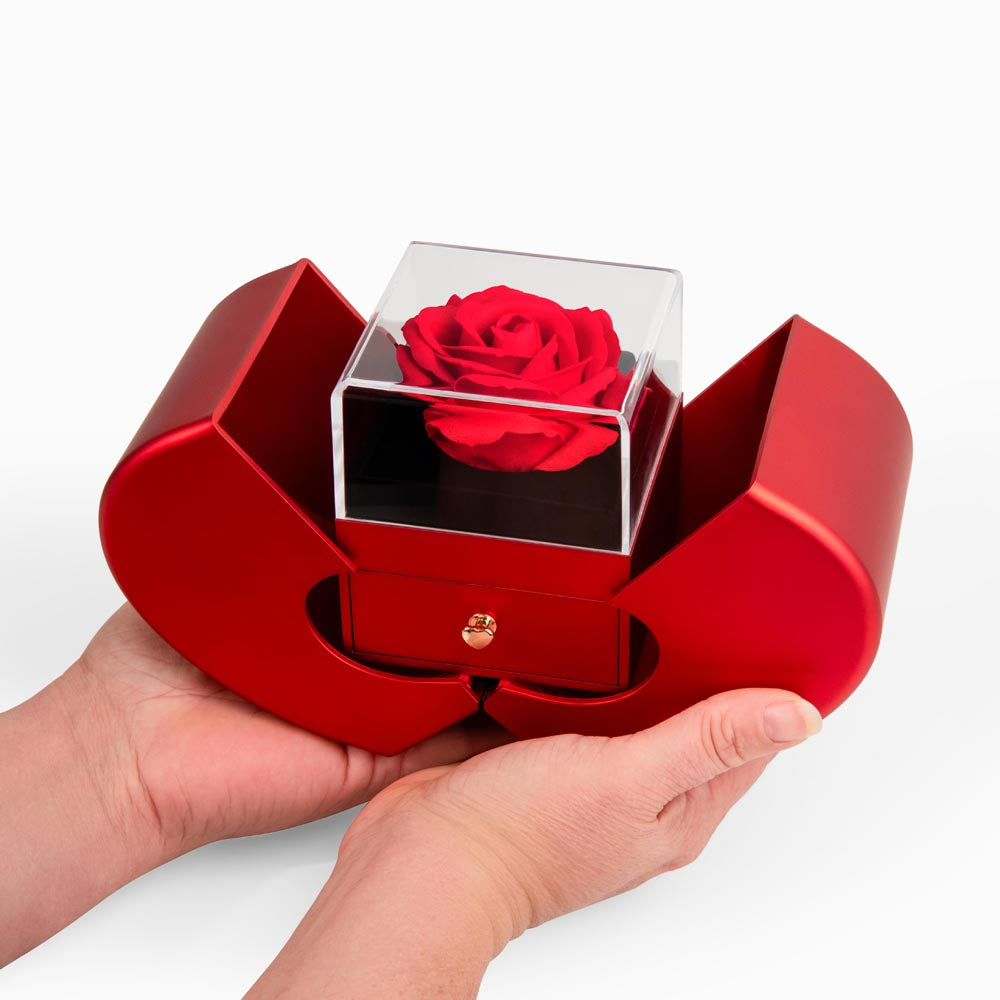 To My Wonderful Mom | Forever Constant | Forever Love Necklace with Red Heart Rose Box