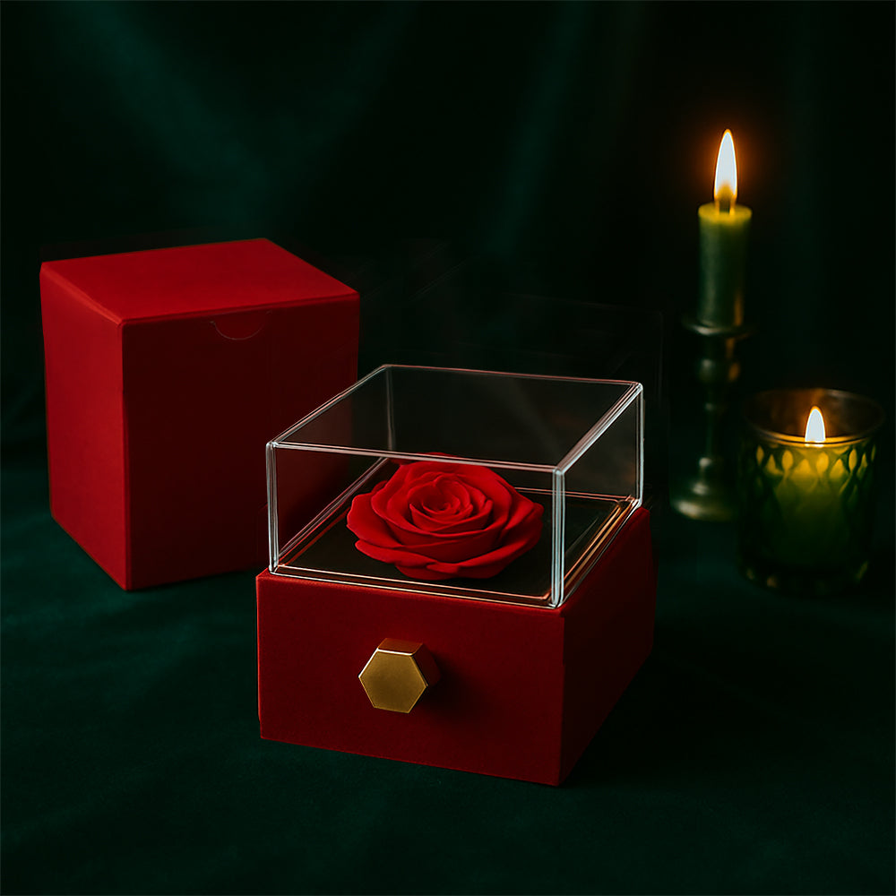 To My  Mom | Thank You For Your Love | Love Knot with Rotating Rose Gift Box