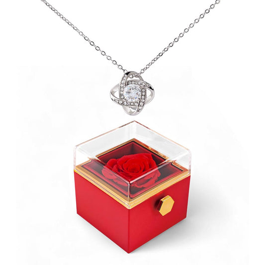 Love Knot - Rotating Rose Gift Box