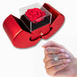 Love Knot Necklace - Red Heart Rose Box