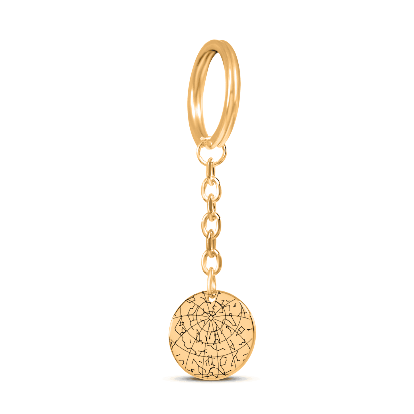 Under This Night Sky I'm Grateful that you're My Dad - Star Map Coin Keychain