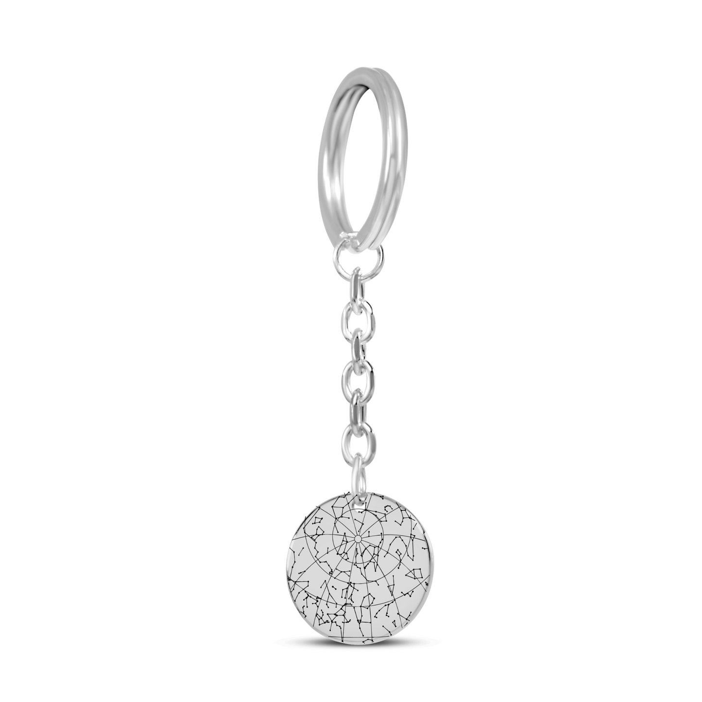 Under This Night Sky You Became My Dad - Star Map Coin Keychain