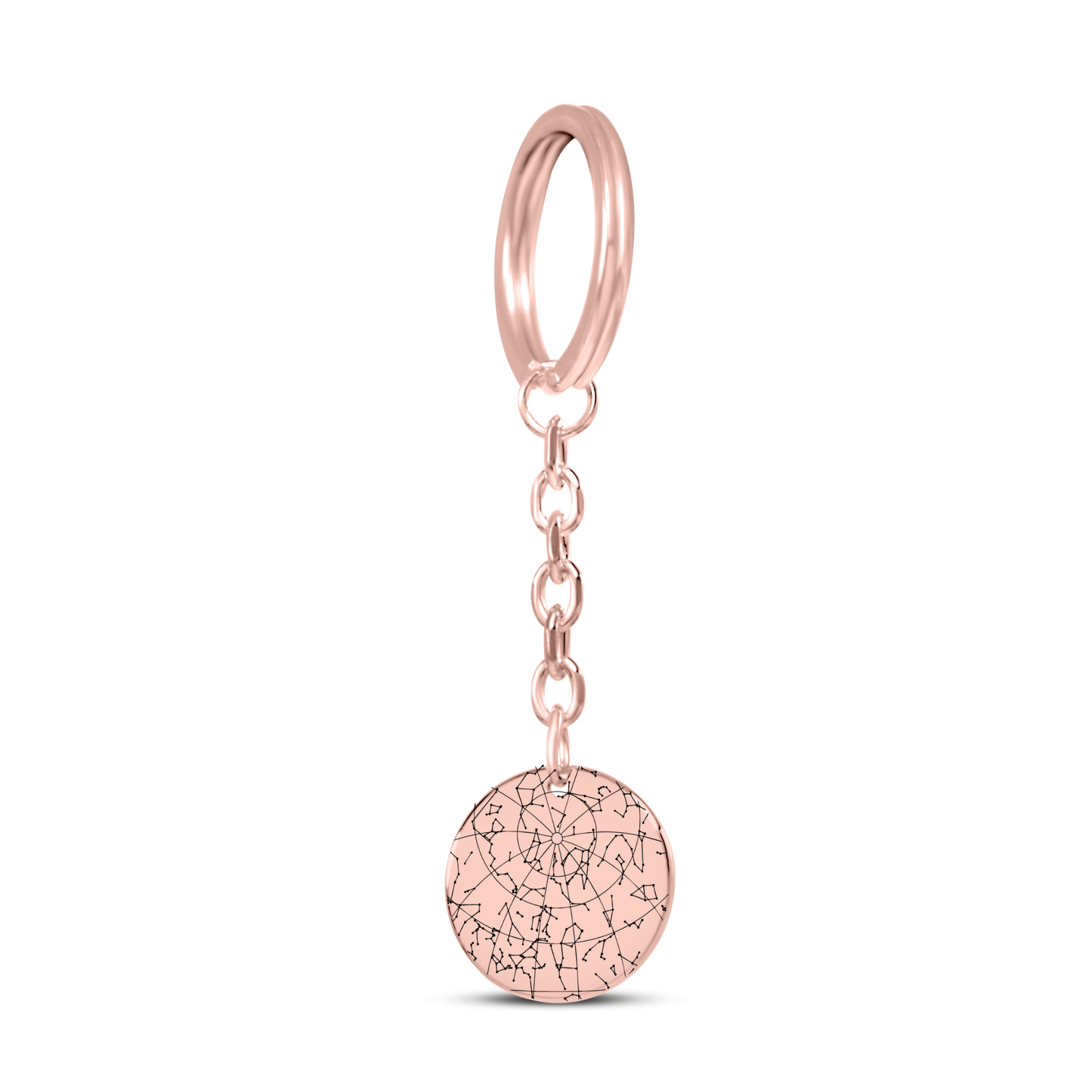 Under This Night Sky You Became My Dad - Star Map Coin Keychain