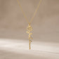 Never Forget That I Love You | Birth Flower Name Necklace