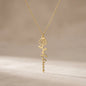 To My Wonderful Niece - Birth Flower Name Necklace
