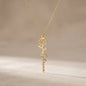 To My Bonus Daughter - Never Forget That I Love You | Birth Flower Name Necklace