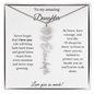 [SELLING FAST] To My Amazing Daughter | Never Forget That I Love You | Flower Name Necklace