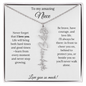 To My Amazing Niece | Love You So Much | Flower Name Necklace