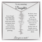 [SELLING FAST] To My Amazing Daughter | Never Forget That I Love You | Flower Name Necklace