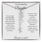 [SELLING FAST] To My Amazing Daughter | Never Forget That I Love You | Flower Name Necklace