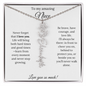 To My Amazing Niece | Love You So Much | Flower Name Necklace
