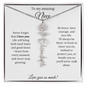 To My Amazing Niece | Love You So Much | Flower Name Necklace