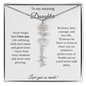 [SELLING FAST] To My Amazing Daughter | Never Forget That I Love You | Flower Name Necklace