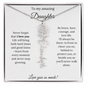 [SELLING FAST] To My Amazing Daughter | Never Forget That I Love You | Flower Name Necklace