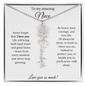 To My Amazing Niece | Love You So Much | Flower Name Necklace