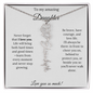 [SELLING FAST] To My Amazing Daughter | Never Forget That I Love You | Flower Name Necklace