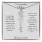 To My Amazing Niece | Love You So Much | Flower Name Necklace