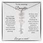 [SELLING FAST] To My Amazing Daughter | Never Forget That I Love You | Flower Name Necklace