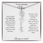 To My Amazing Niece | Love You So Much | Flower Name Necklace