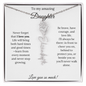 [SELLING FAST] To My Amazing Daughter | Never Forget That I Love You | Flower Name Necklace