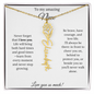 To My Amazing Niece | Love You So Much | Flower Name Necklace