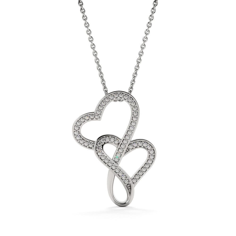 To My Police Wife - I Love You So Much My Beautiful Wife - Double Hearts Necklace