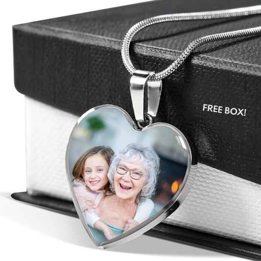 Luxury Photo Heart Necklace