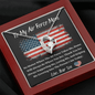 To My Air Force Mom - No Matter - Forever Love Necklace
