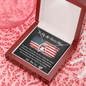 To My Air Force Mom - No Matter - Forever Love Necklace
