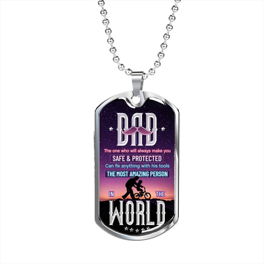 Dad - The One - Dog Tag Necklace