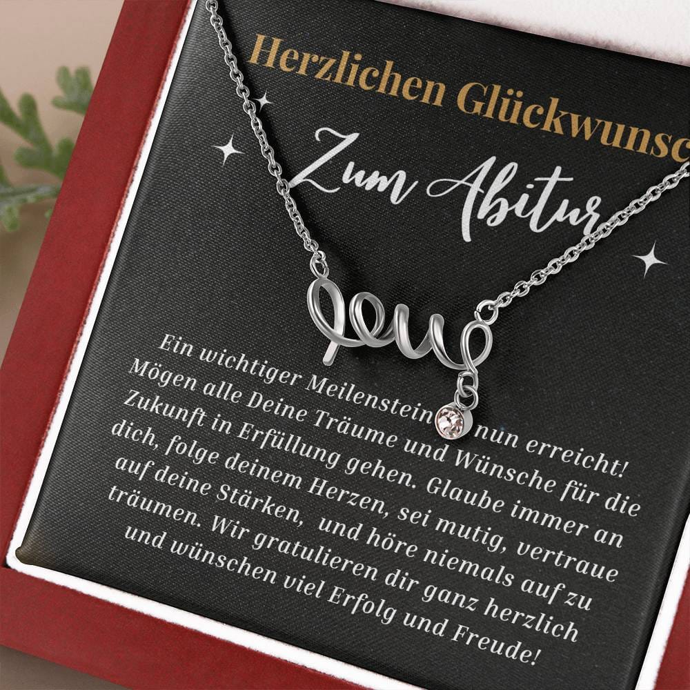 Herzlichen Glückwunsch - Scripted Love Necklace