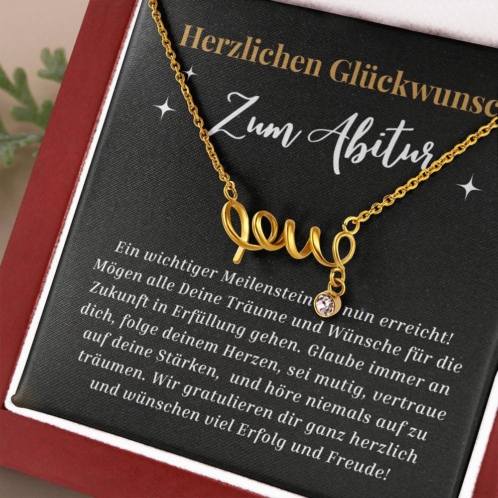 Herzlichen Glückwunsch - Scripted Love Necklace