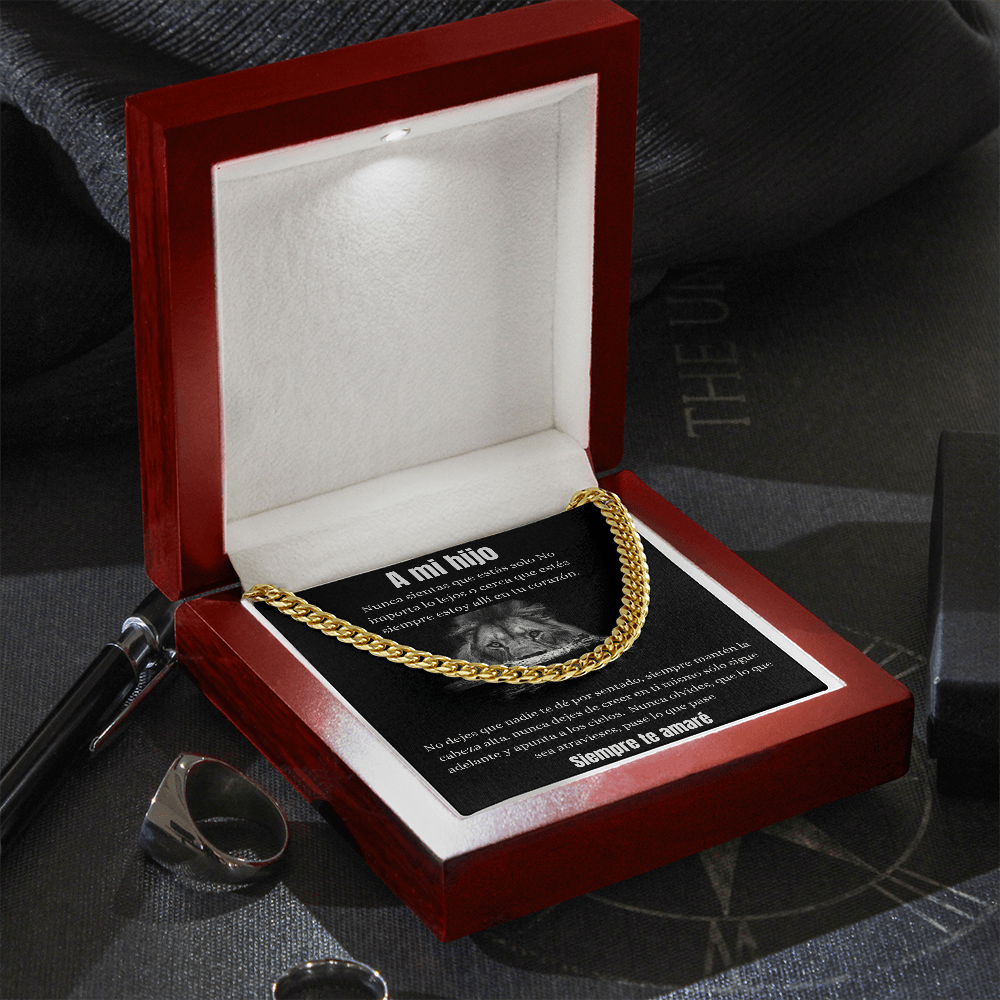 A Mi Hijo - Cuban Link Chain Necklace