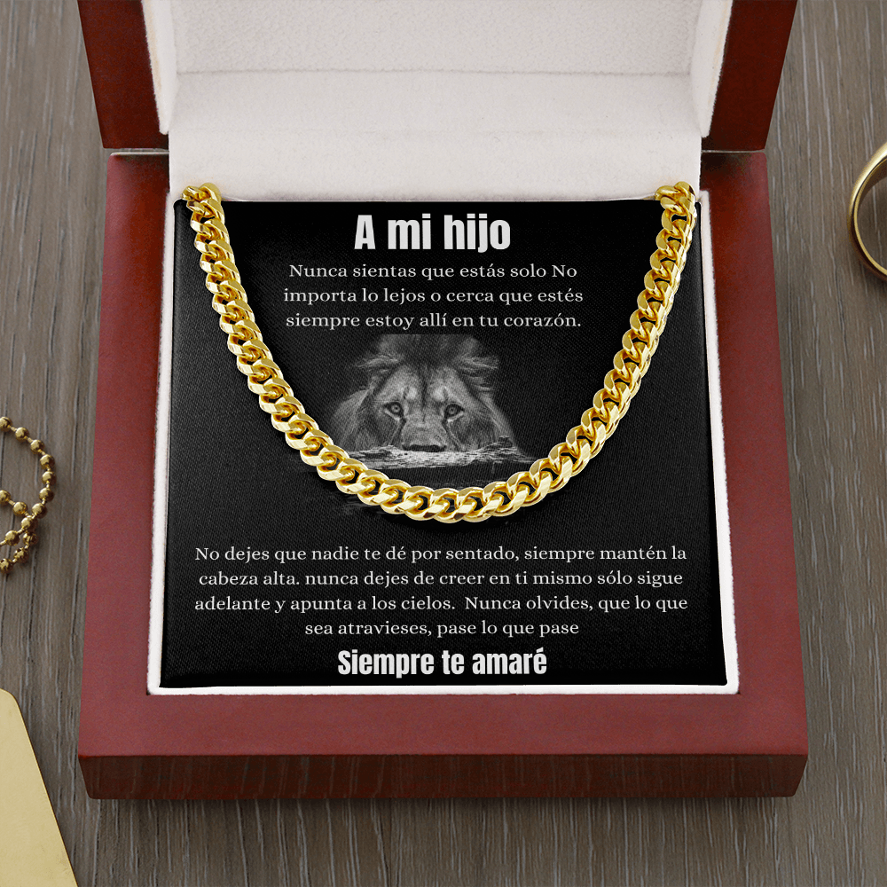 A Mi Hijo - Cuban Link Chain Necklace
