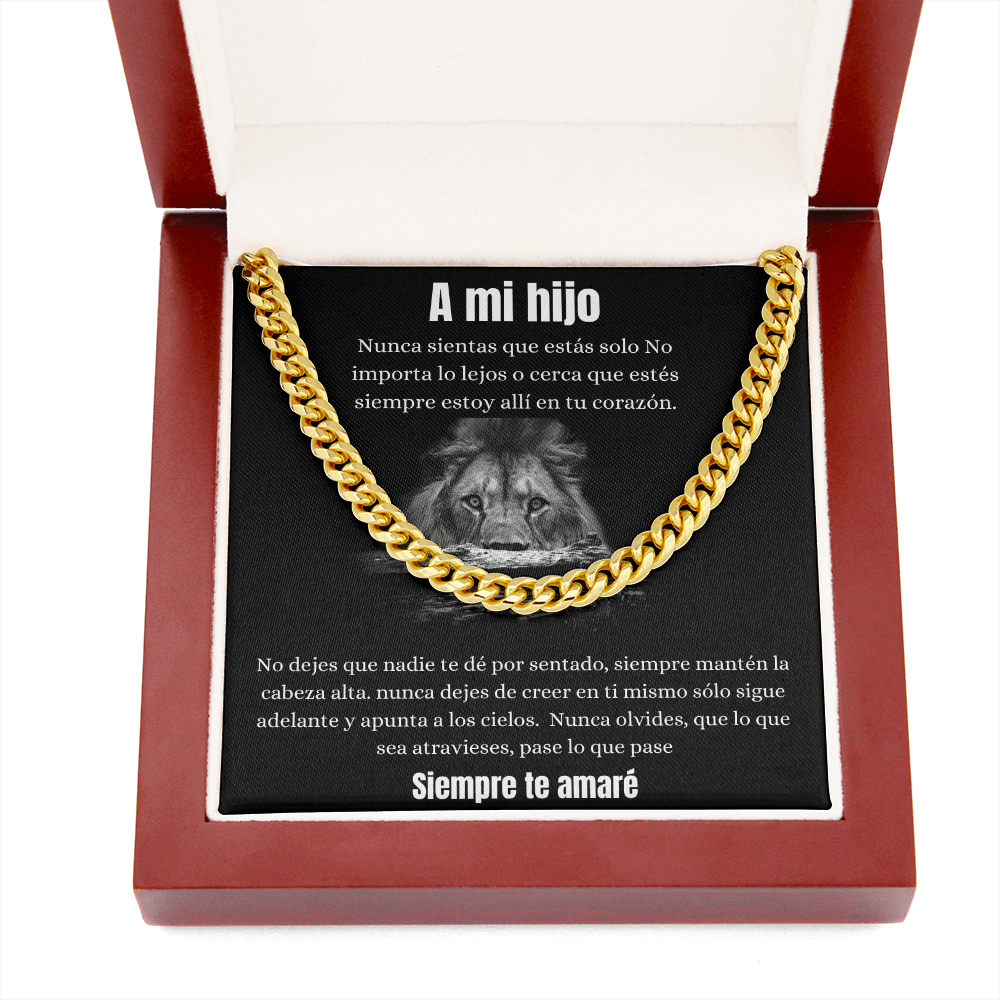 A Mi Hijo - Cuban Link Chain Necklace
