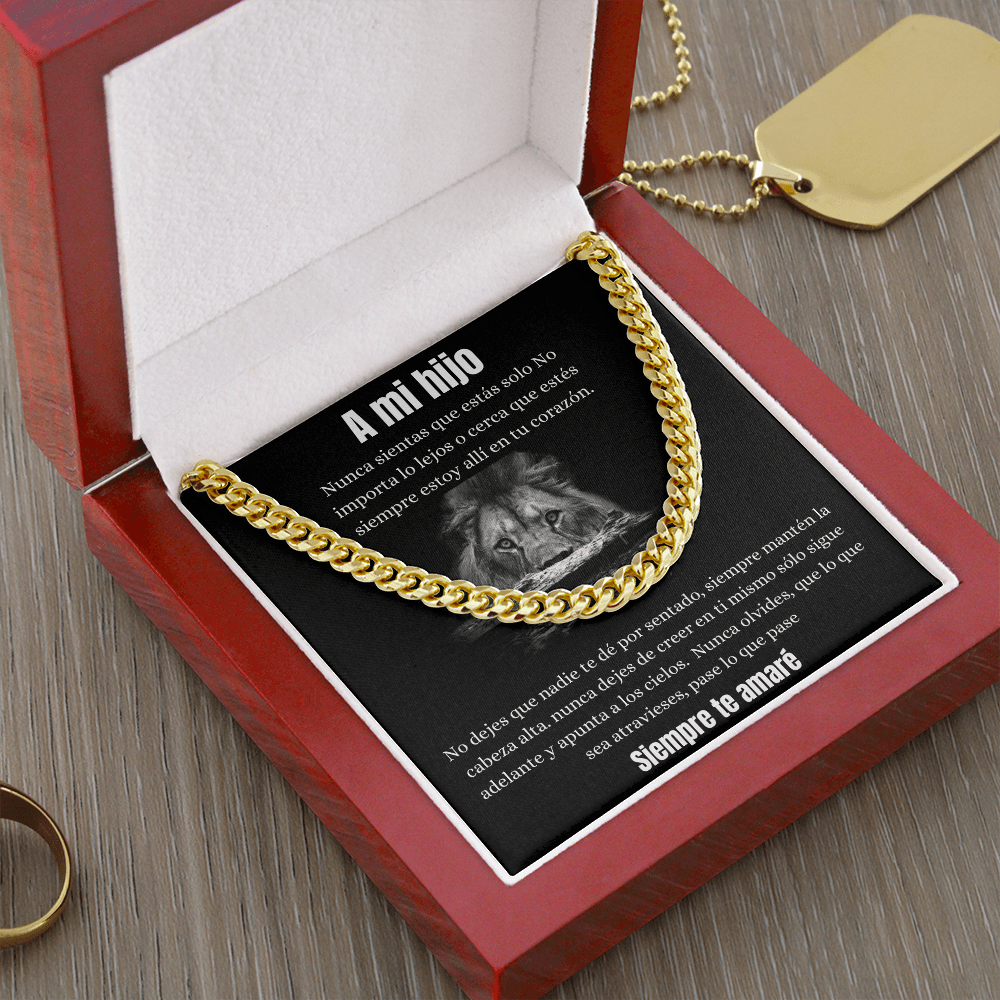 A Mi Hijo - Cuban Link Chain Necklace