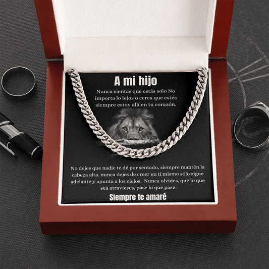 A Mi Hijo - Cuban Link Chain Necklace