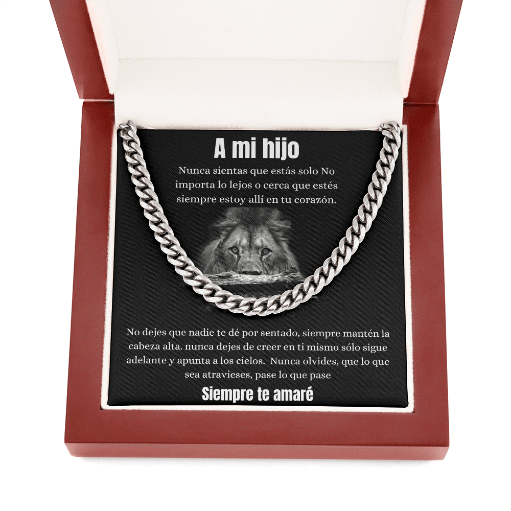 A Mi Hijo - Cuban Link Chain Necklace