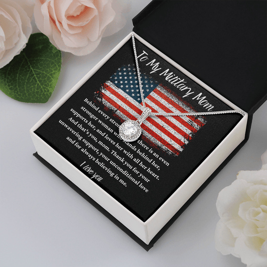 To My Military Mom - Eternal Hope Necklace