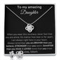 To My Amazing Daughter - When You Wear This Necklace - Love Knot Earring & Necklace Set