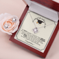 She Believed -Love Knot Earring & Necklace Set
