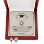 She Believed -Love Knot Earring & Necklace Set